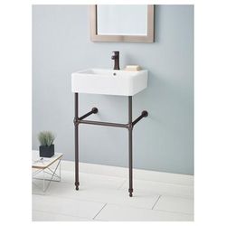 Cheviot Nuovella Console Lavatory Sink - Single Hole Faucet Drilling 1230/19-WH-1/575-AB