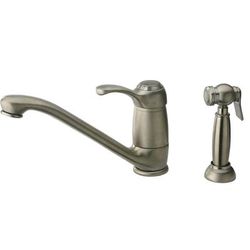 Whitehaus Collection Metrohaus Kitchen Faucet with Side Spray WH23574-BN