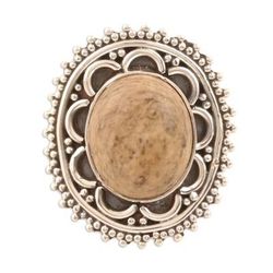 Elegant Affair,'Earthy Jasper Cocktail Ring from India'