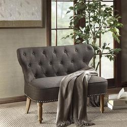 Madison Park Settee in Charcoal - Olliix MP106-0995