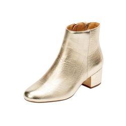 Women's The Sidney Bootie by Comfortview in Gold Croco (Size 10 1/2 M)