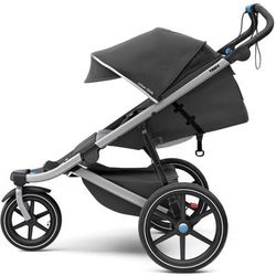 Thule Urban Glide 2 Single Jogging Stroller + Sport Organizer - Dark Shadow
