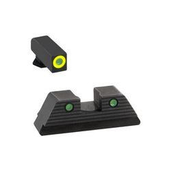AmeriGlo Trooper Sets of Pistol Tritium Night Sights for Glock 202129303132364041 Green GL-820