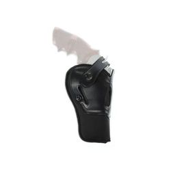 Galco Switchback Strongside/Crossdraw Belt Leather Holster Colt King Cobra 4" Colt Python 4" Colt Trooper 4" Ambidextrous Plain Finish Black SR4-4B