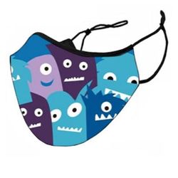 Kids Halloween Monsters Cloth Face Mask