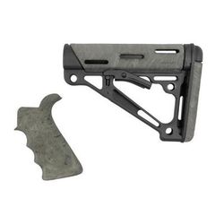 Hogue AR15/M16 Kit Beavertail Grip and OverMold Collapsible Buttstock Rifle Rubber Ghillie Green 15856