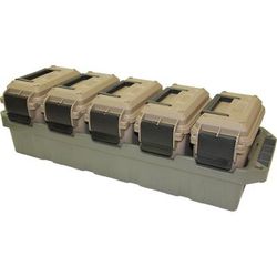 MTM Ammo Crate Mini 5-Can Dark Earth/Army Green AC5C