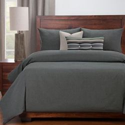 Revolution Plus Everlast Slate Stain Resistant 6-PC Queen Luxury Duvet Set - Siscovers EVSL-XDUQN6