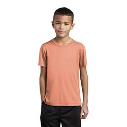 Sport-Tek YST420 Youth Posi-UV Pro Top in Soft Coral size XS | Polyester