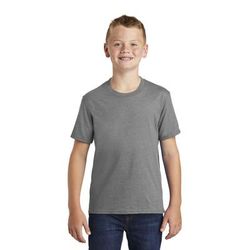 Port & Company PC455Y Youth Fan Favorite Blend Top in Graphite Grey size Small | Polyester