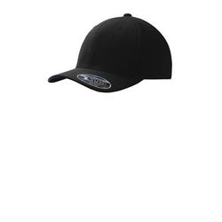 Port Authority C934 Flexfit 110 & Dry Mini Pique Cap in Black size OSFA | Polyester