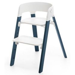 Stokke Steps Complete High Chair - Midnight Blue/Grey Clouds/White