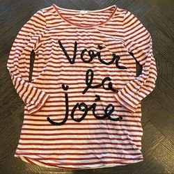J. Crew Tops | J.Crew French Striped Women’s Tee | Color: Red/White | Size: Xs