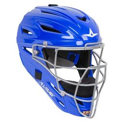All Star Solid MVP2400 Ultra Cool Youth Baseball Catcher's Helmet Royal