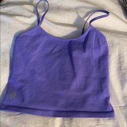 Free People Tops | Free People Cropped Tank | Color: Purple | Size: M