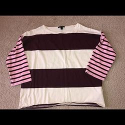 J. Crew Tops | J.Crew Long Sleeve !! | Color: Cream/Pink | Size: S