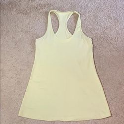 Lululemon Athletica Tops | Light Yellow Lululemon Crb | Color: Yellow | Size: 8