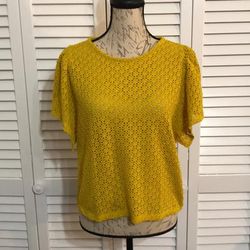 Madewell Tops | Bogo 50 Madewell Short-Sleeve Top (Sz Xs, M, L) | Color: Yellow | Size: Various