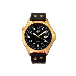 Shield Palau Diver Watch w/Date - Mens Gold/Black One Size SLDSH104-5