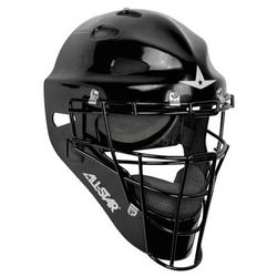 All Star Adult Player's Series Catcher's Helmet Black