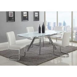 Alina-5PC (Table + 4 Chairs) - Chintaly ALINA-5PC