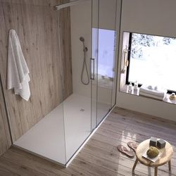 Randolph Morris 60 x 32 Stone Shower Base - White Smooth RMDPA-6032-2