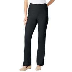 Plus Size Women's Flex-Fit Pull-On Bootcut Jean by Woman Within in Black (Size 26 W)