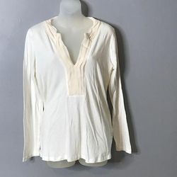 J. Crew Tops | Cream J Crew Blouse Size M | Color: Cream | Size: M