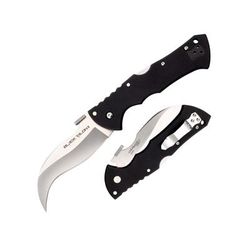 Cold Steel Black Talon Folder Plain Edge Folding Knife 4in American S35VN Blade Black Long G-10 Handle CS-22B