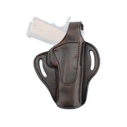 Texas 1836 Standoff - Thumb Break OWB Holster Right Hand Glock 19 SIG Sauer P320 X-Compact Brown TX-BH1-522