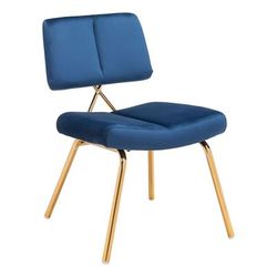 Nicole Dining Chair (Set of 2) Blue - Zuo Modern 101965