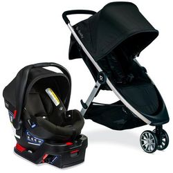 Britax B-Lively & B-Safe Gen2 Travel System - Eclipse Black SafeWash