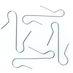 Crochets métalliques, argent, 100 pièces