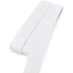 buttinette Biais en coton, blanc, largeur : 2 cm, longueur : 5 m
