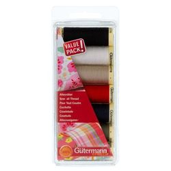 Gütermann Lot de fils à coudre "couleurs standard"