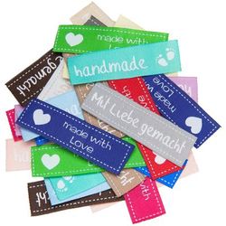 buttinette Lot d'étiquettes "classique", 30 pièces, 5,5 x 1,6 cm