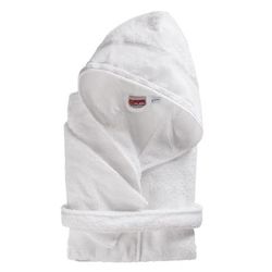 buttinette Peignoir à capuche enfant, blanc