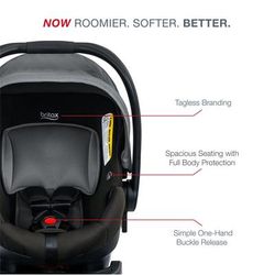 Britax B-Safe Gen2 Lightweight Infant Car Seat - Greystone (SafeWash)