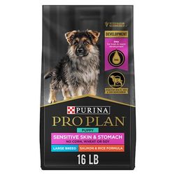 Sensitive Skin & Stomach, Salmon & Rice Formula Large Breed Dry Puppy Food, 16 lbs.