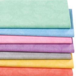 Lot patchwork "moiré", tons pastel, série Mona
