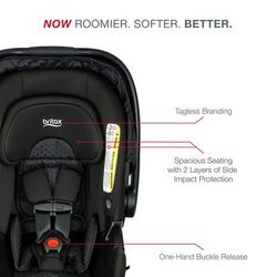 Britax B-Free & B-Safe Gen2 FlexFit+ Travel System - Midnight