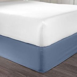 BH Studio Microfiber Bedskirt by BH Studio in Blue Smoke (Size FULL)