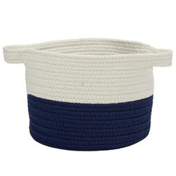 Raindrop Navy Basket by Colonial Mills in Navy (Size 10X10X7)