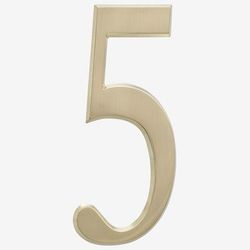 4" Numbers by Whitehall Products in 5 Gold