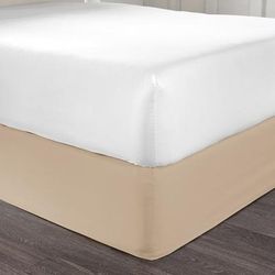 BH Studio Microfiber Bedskirt by BH Studio in Taupe (Size FULL)