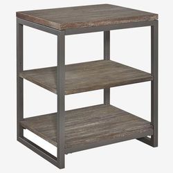 Barnside Metro Night Table by Homestyles in Grey