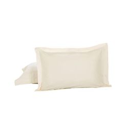 Today's Home Microfiber Tailored 2-Pack Standard Pillow Shams by Levinsohn Textiles in Ivory (Size STANDARD)