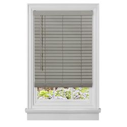 Wide Width Cordless GII Madera Falsa 2" Faux Wood Plantation Blind by Achim Home Décor in Grey (Size 36" W 64" L)