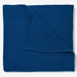 BH Studio Cotton Blanket by BH Studio in Navy (Size TWIN)