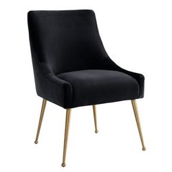 Beatrix Black Velvet Side Chair - TOV Furniture TOV-D6179